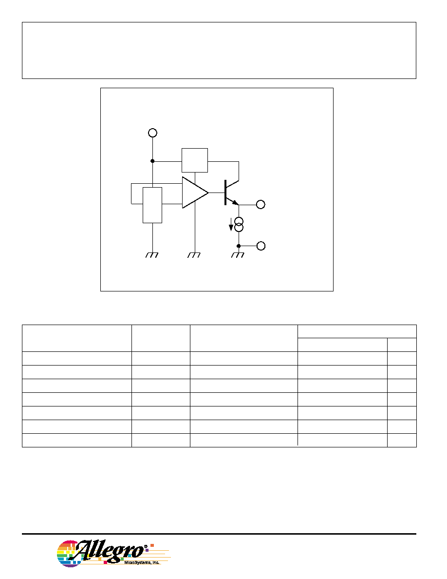 UGN3503UA (Allegro) RATIOMETRIC, LINEAR HALLEFFECT SENSORS HTML