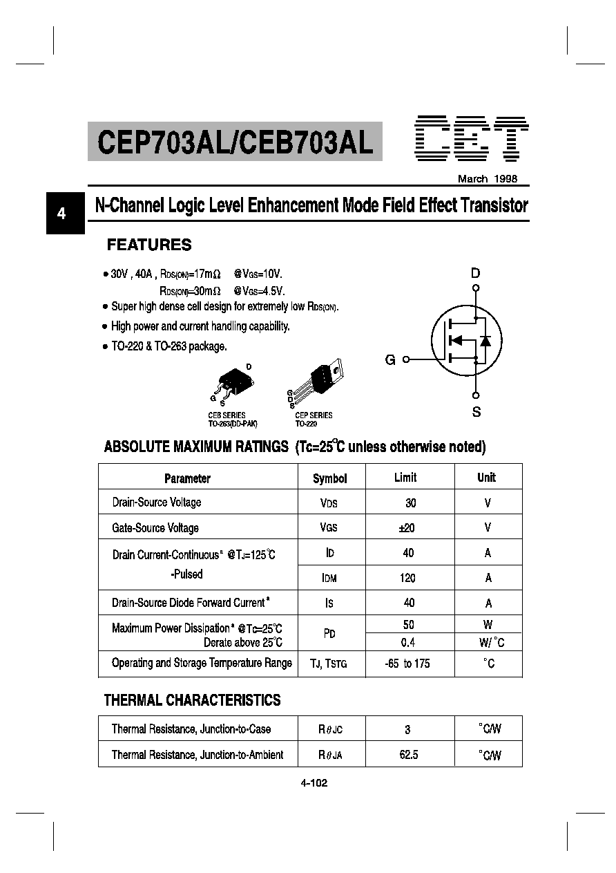 CEP703AL DATASHEET PDF