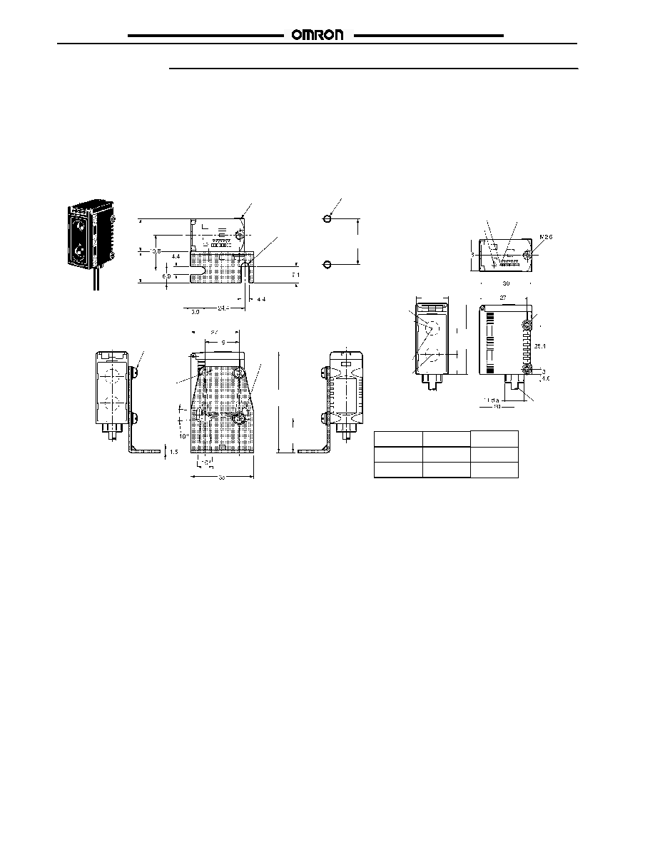 E3GL12 (Omron) E3GL1/L3 Distancesetting Photoelectric Sensor Data